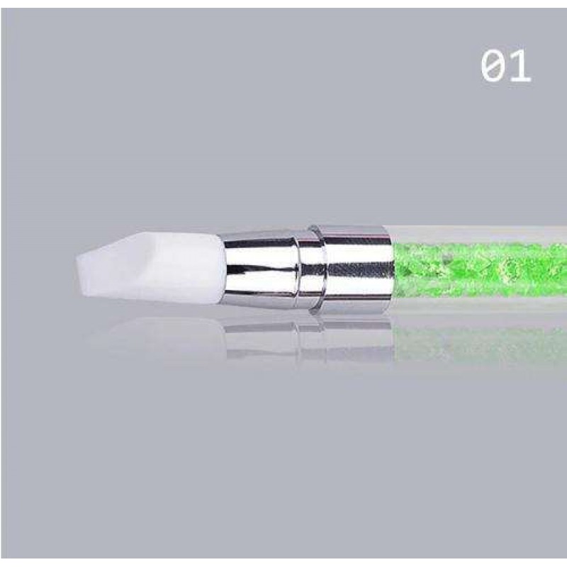 Dual Silicone Heads Nail Art Sculpture Pen, Green